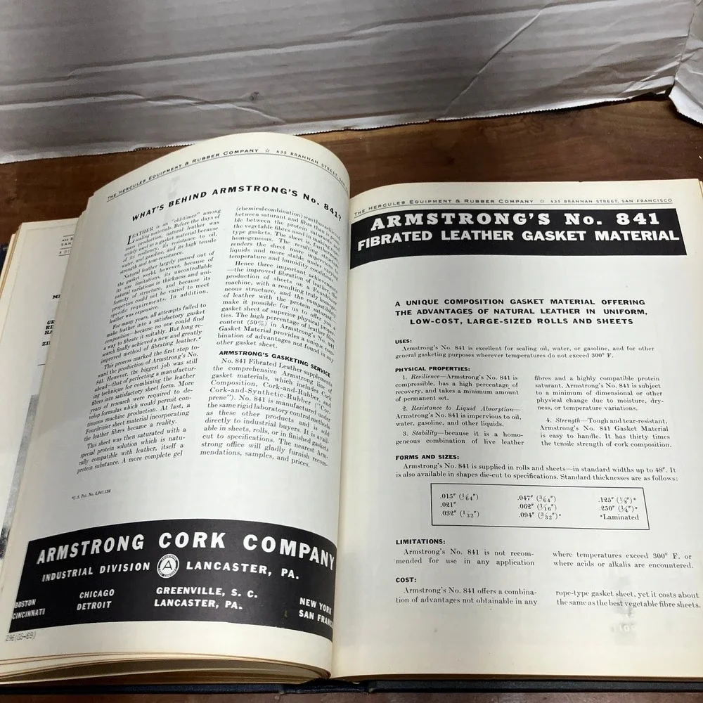 Hercules Equipment & Rubber Co. Catalog Industrial Products 1942 San Francisco